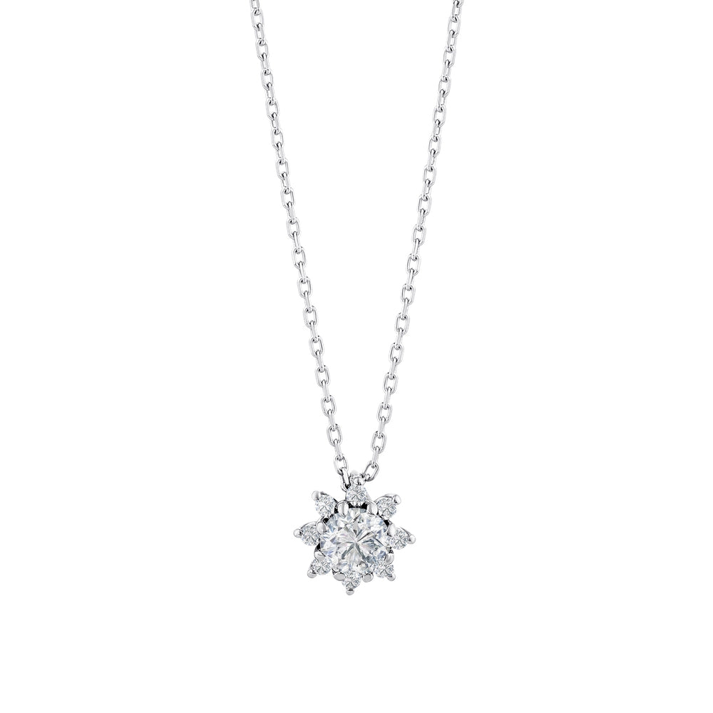 0.29 Karat Flora Diamante Collana