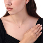 0.29 Karat Flora Diamante Collana