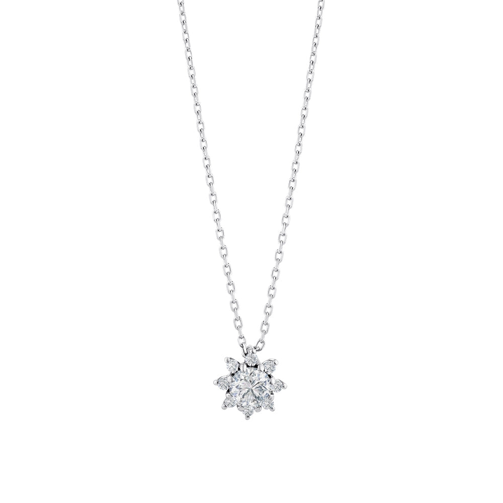 0.29 Karat Flora Diamante Collana