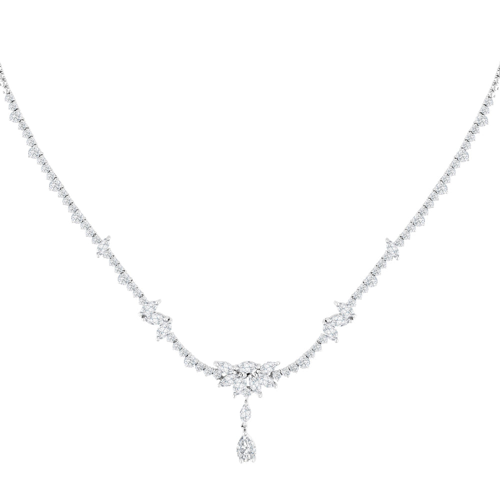 5.91 Karat Damla Markiz Diamante Gerdanlık