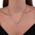 5.91 Karat Damla Markiz Diamante Gerdanlık