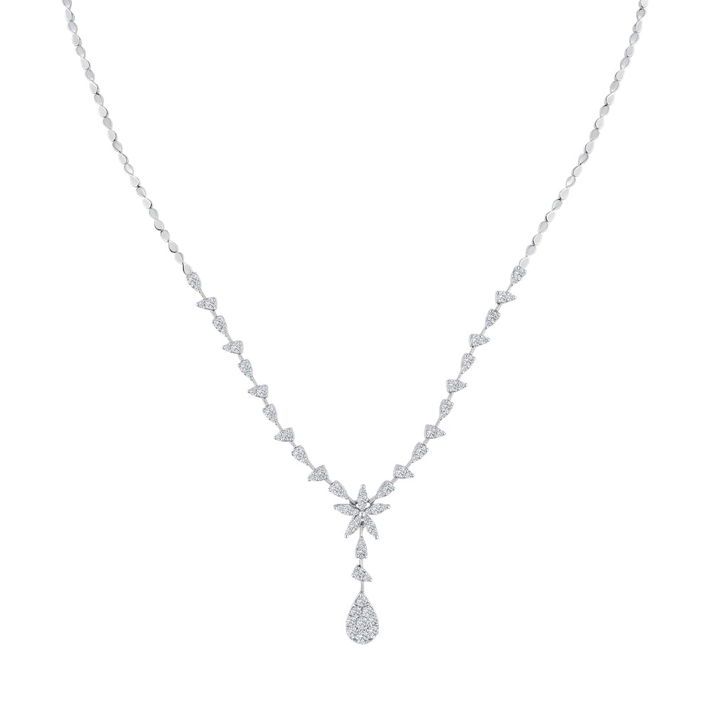 1.49 Karat Çiçek Diamante Gerdanlık