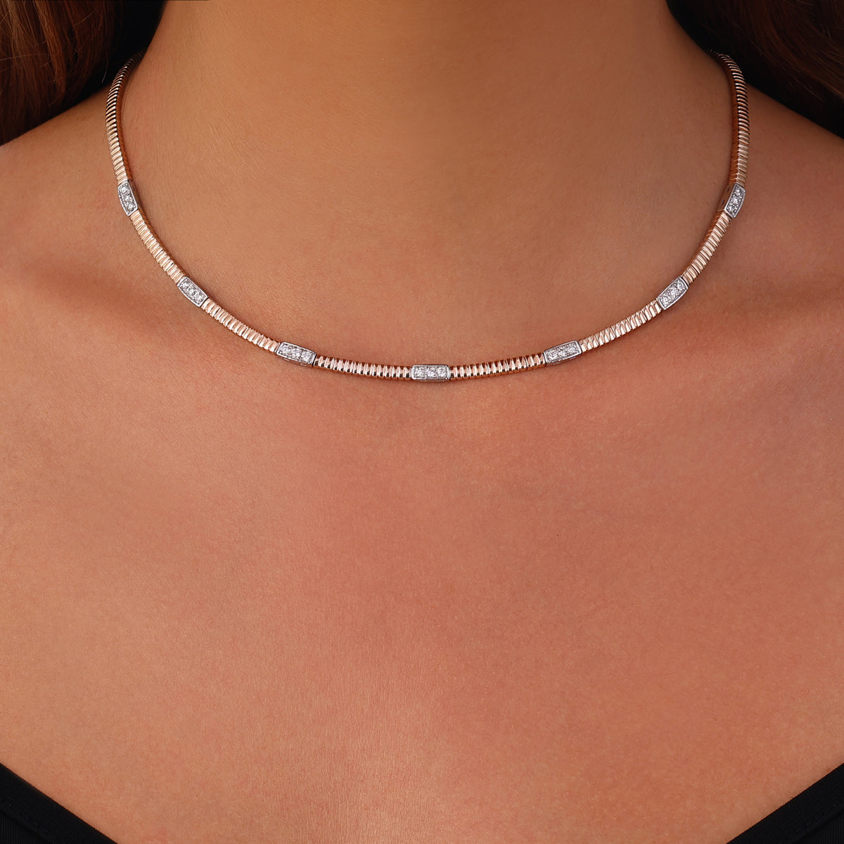 0.66 Karat Diamante Collana