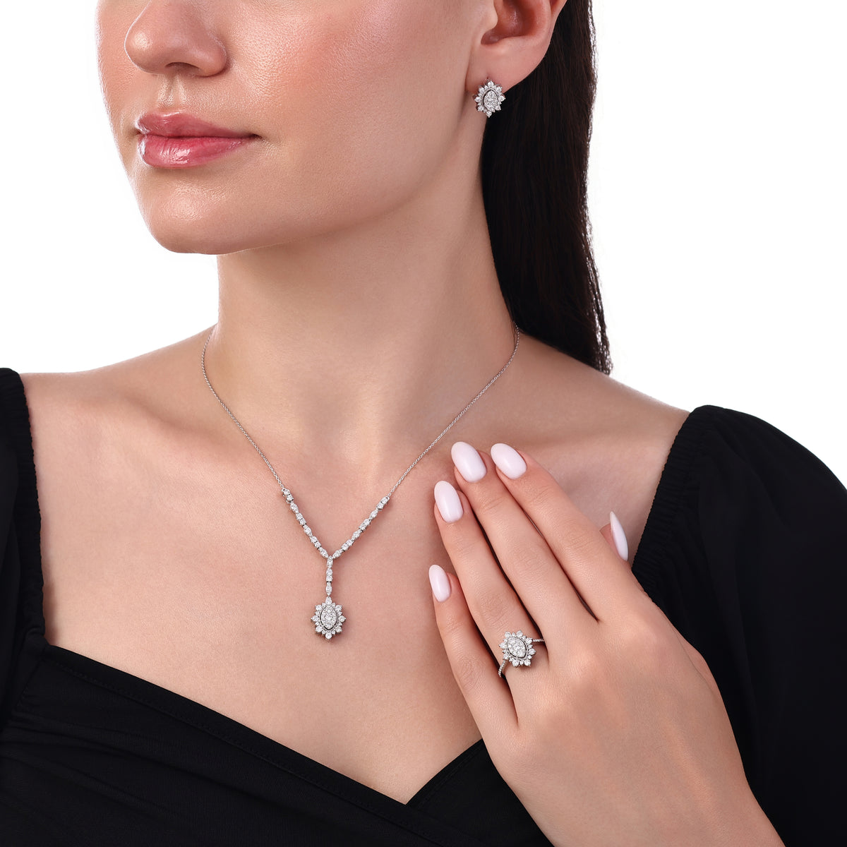 Серьги с бриллиантами, 1.25 карата