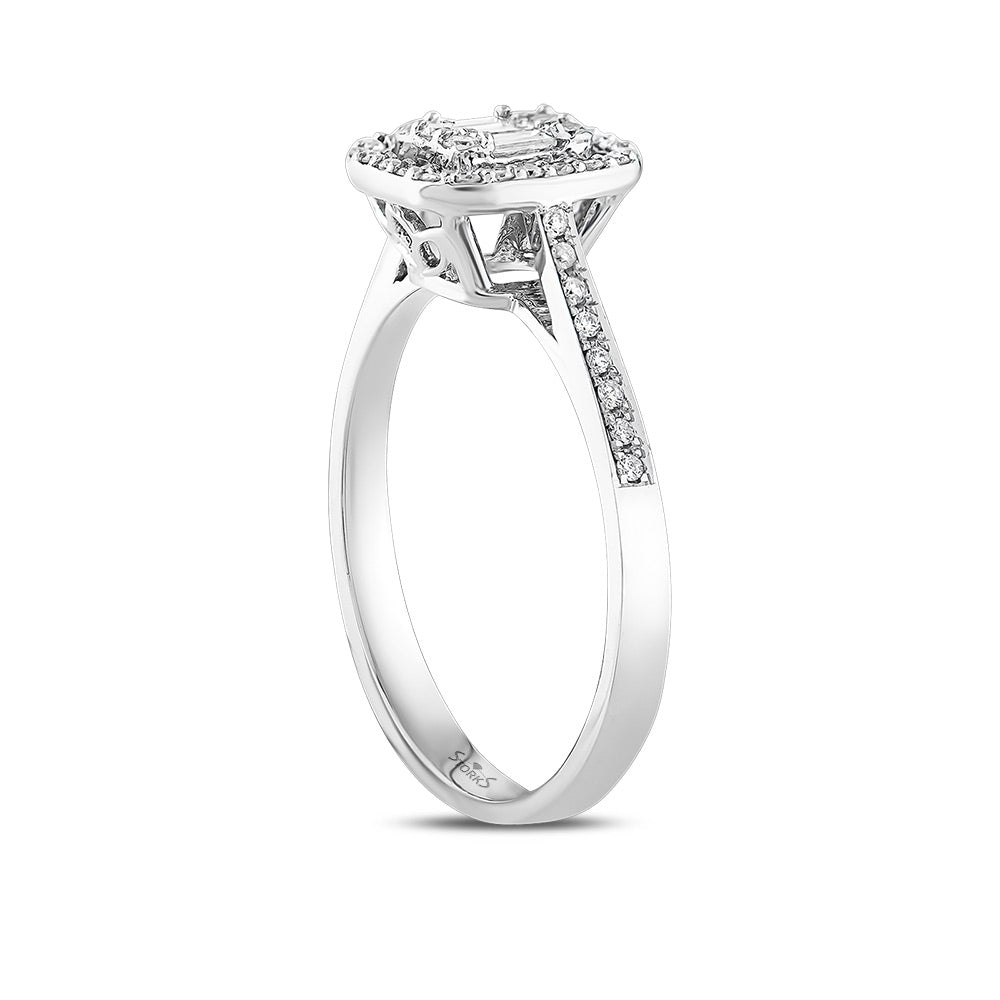 0.26 Karat Lyla Baget Diamante Anello