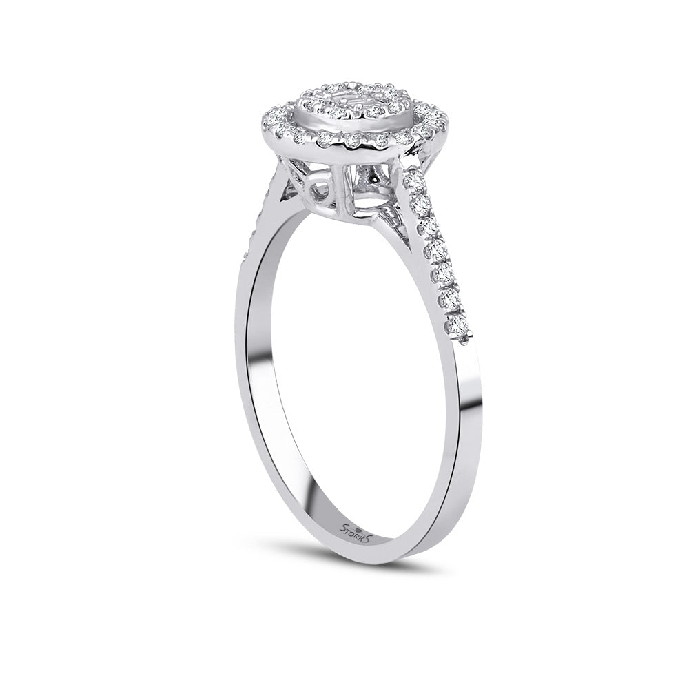 0.22 Karat Josie Baget Diamante Anello