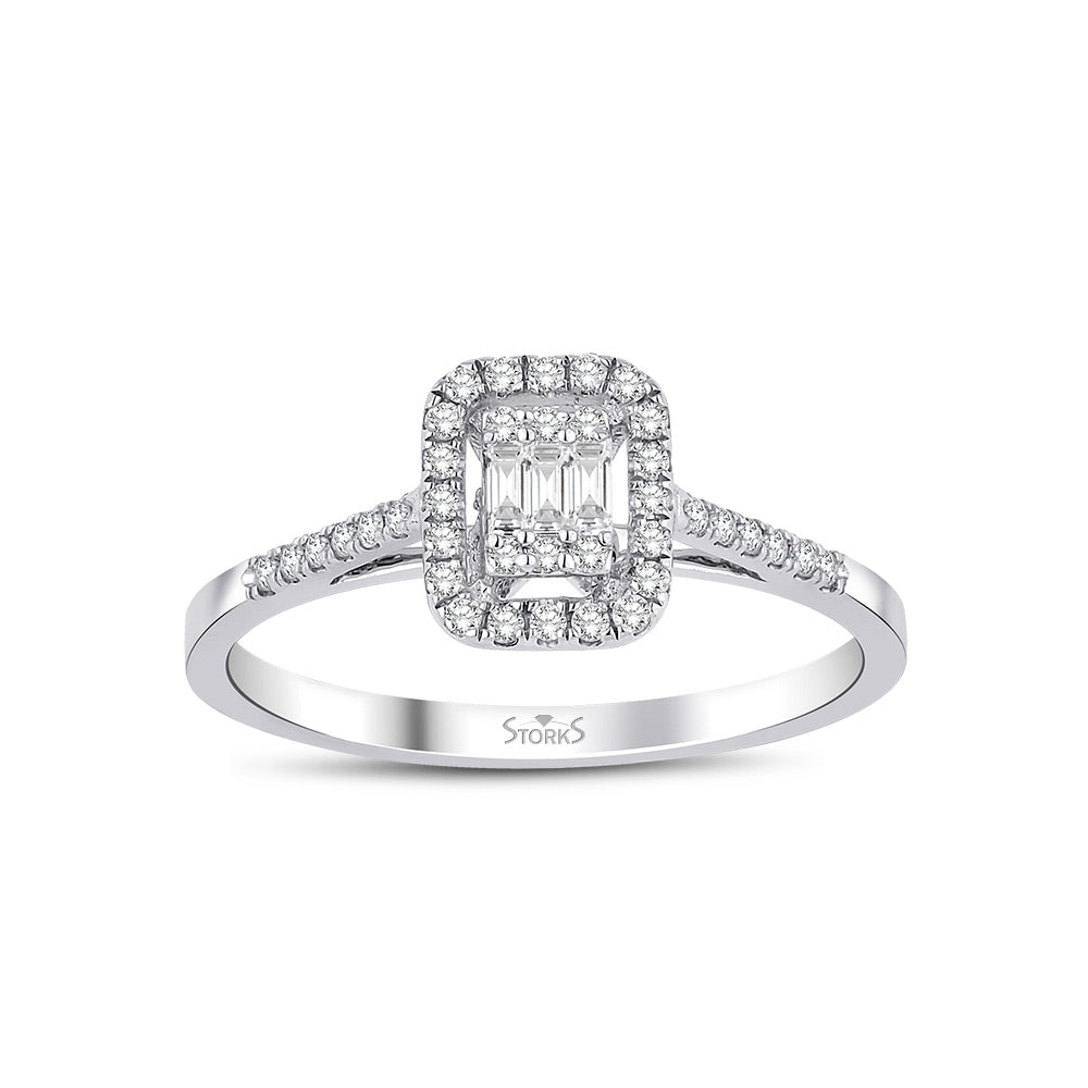 0.22 Karat Josie Baget Diamante Anello
