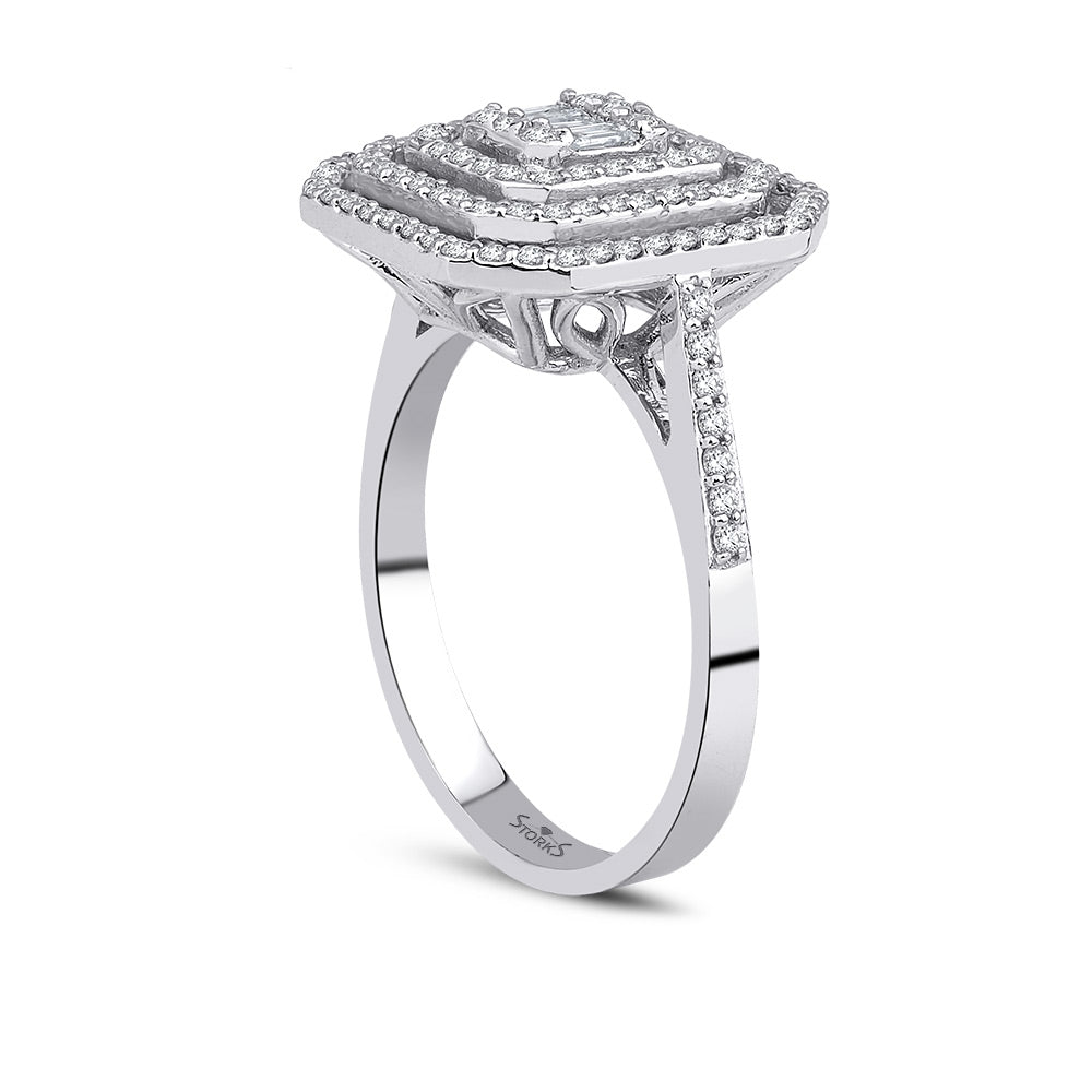 0.61 Karat Valerie Baget Diamante Anello