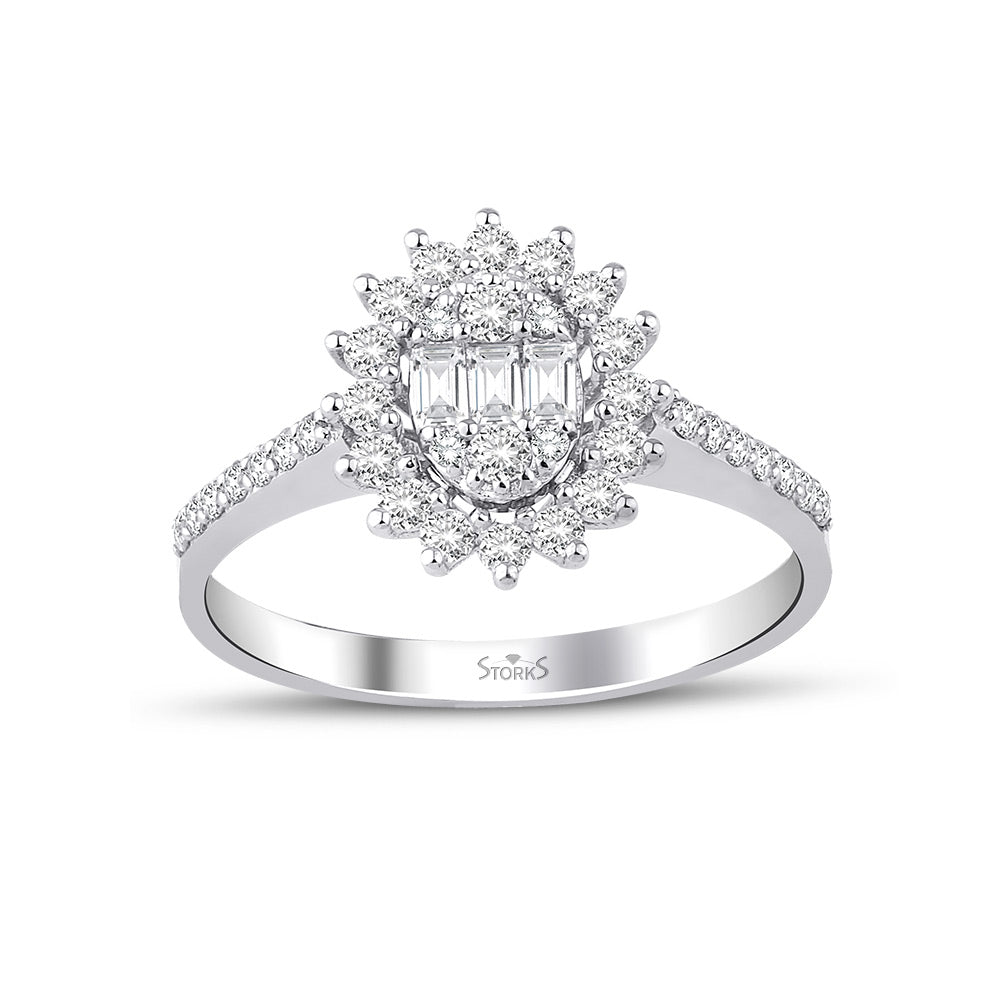 0.43 Karat Claire Baget Diamante Anello