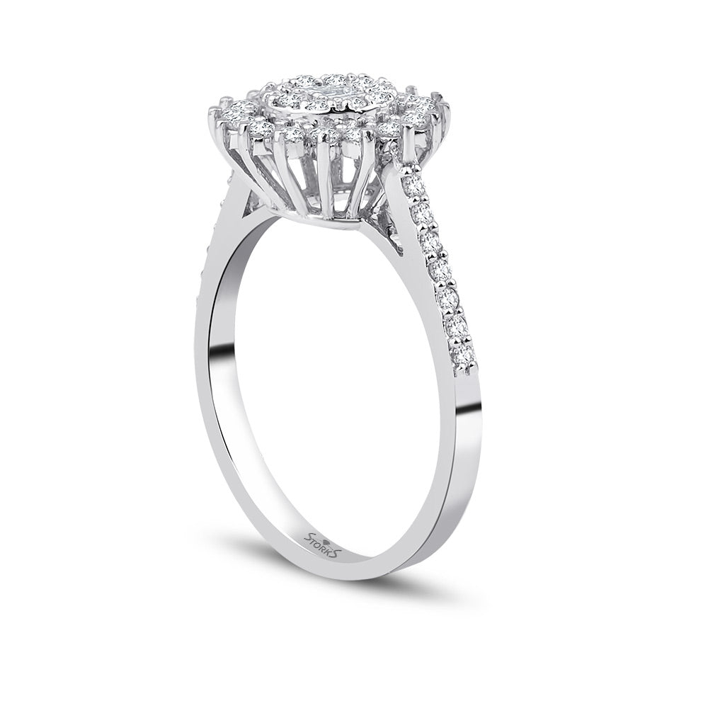 0.56 Karat Hannah Baget Diamante Anello