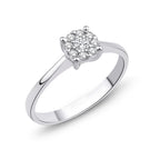 0.18 Karat Balle Diamante Anello