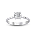 0.18 Karat Balle Diamante Anello