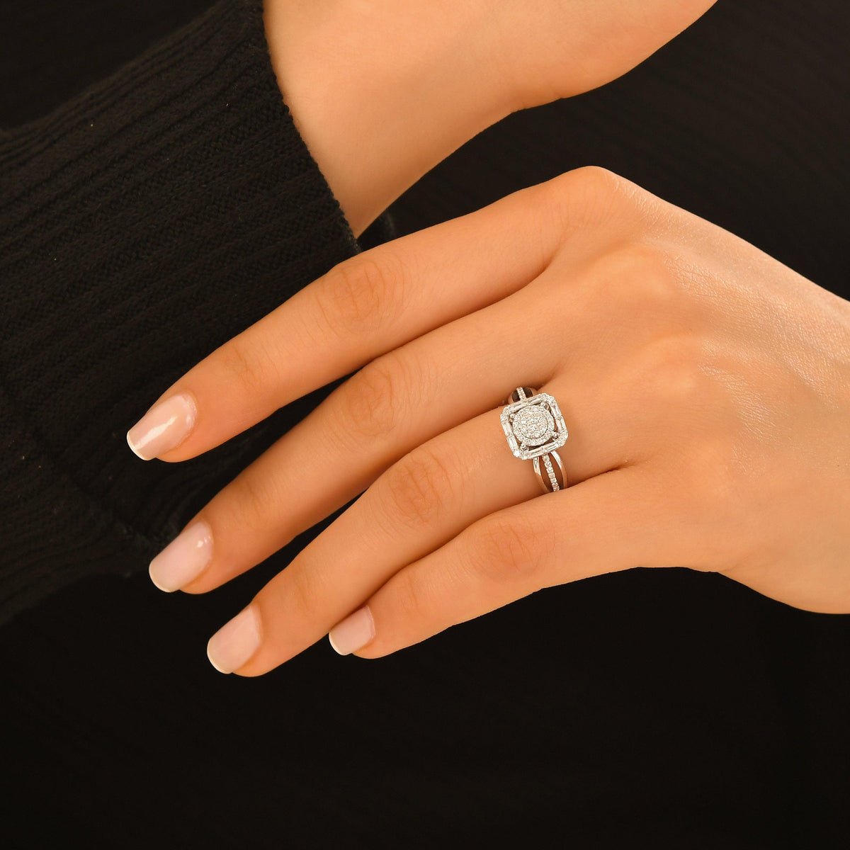 0.44 Karat Delilah Baget Diamante Anello