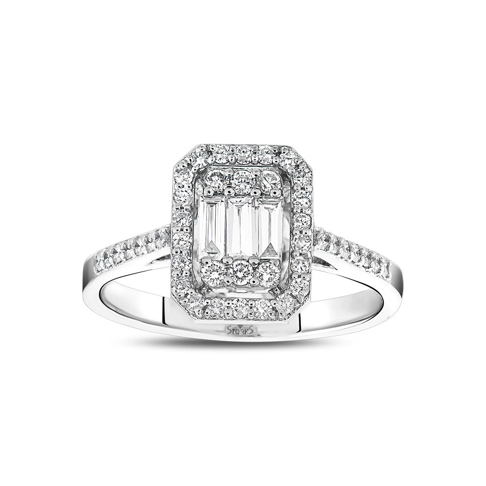 0.98 Karat Charlotte Baget Diamante Anello