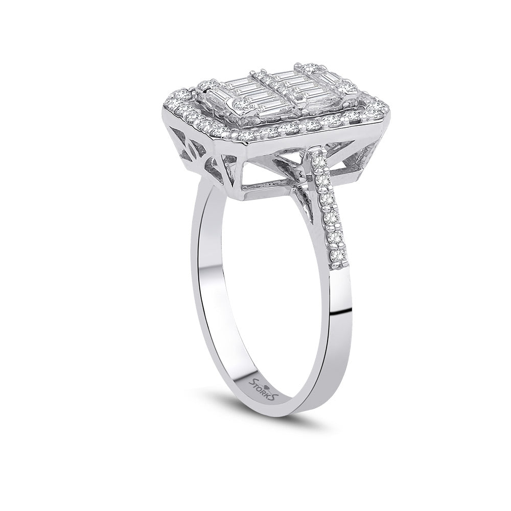 2.14 Karat Amelia Baget Diamante Anello