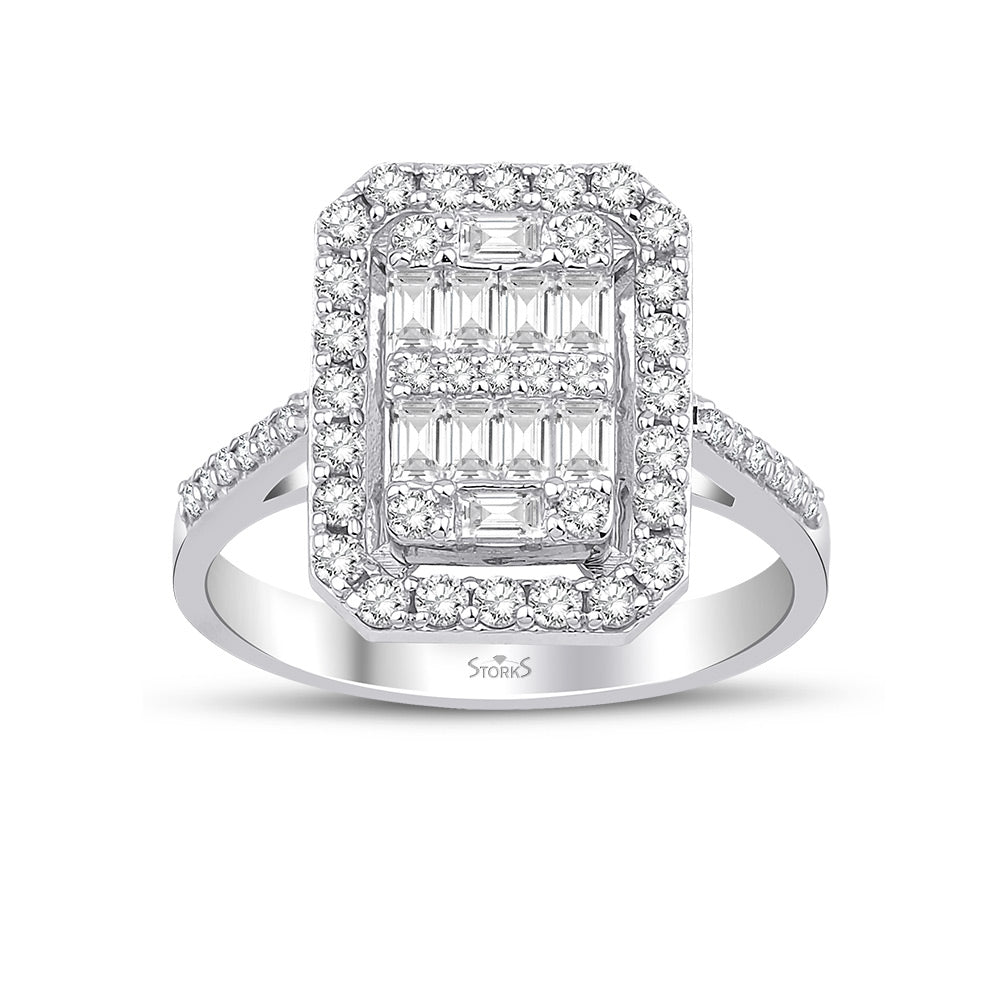 2.14 Karat Amelia Baget Diamante Anello