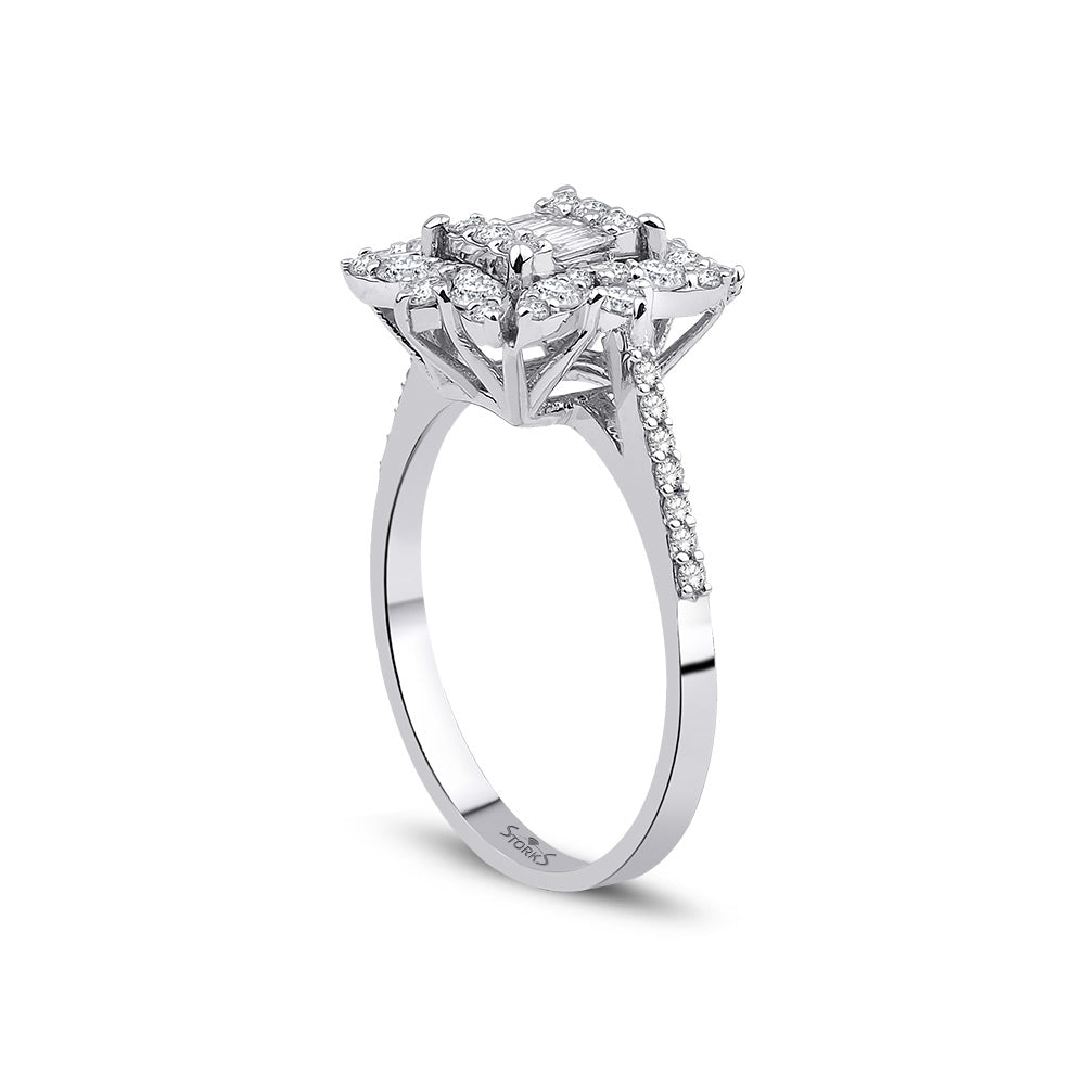 0.65 Karat Ellie Baget Diamante Anello
