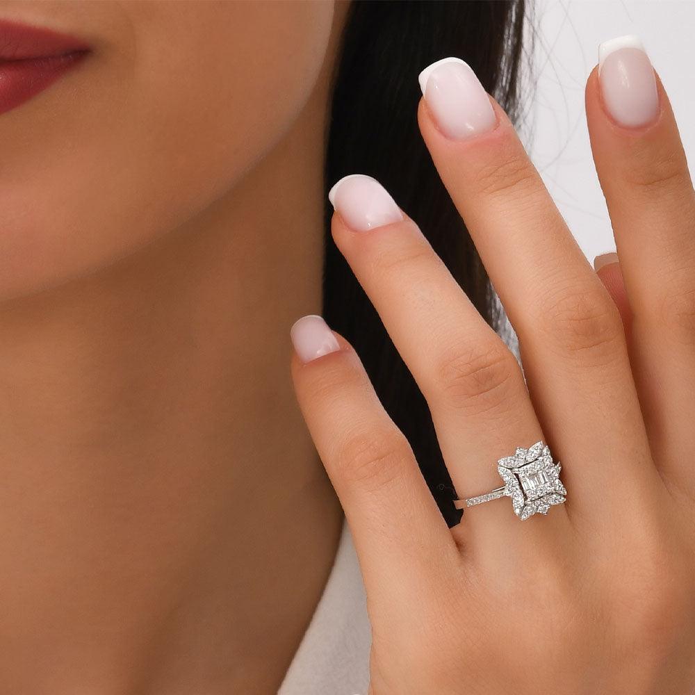 0.65 Karat Ellie Baget Diamante Anello