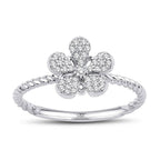 0.18 Karat Folia Diamante Anello