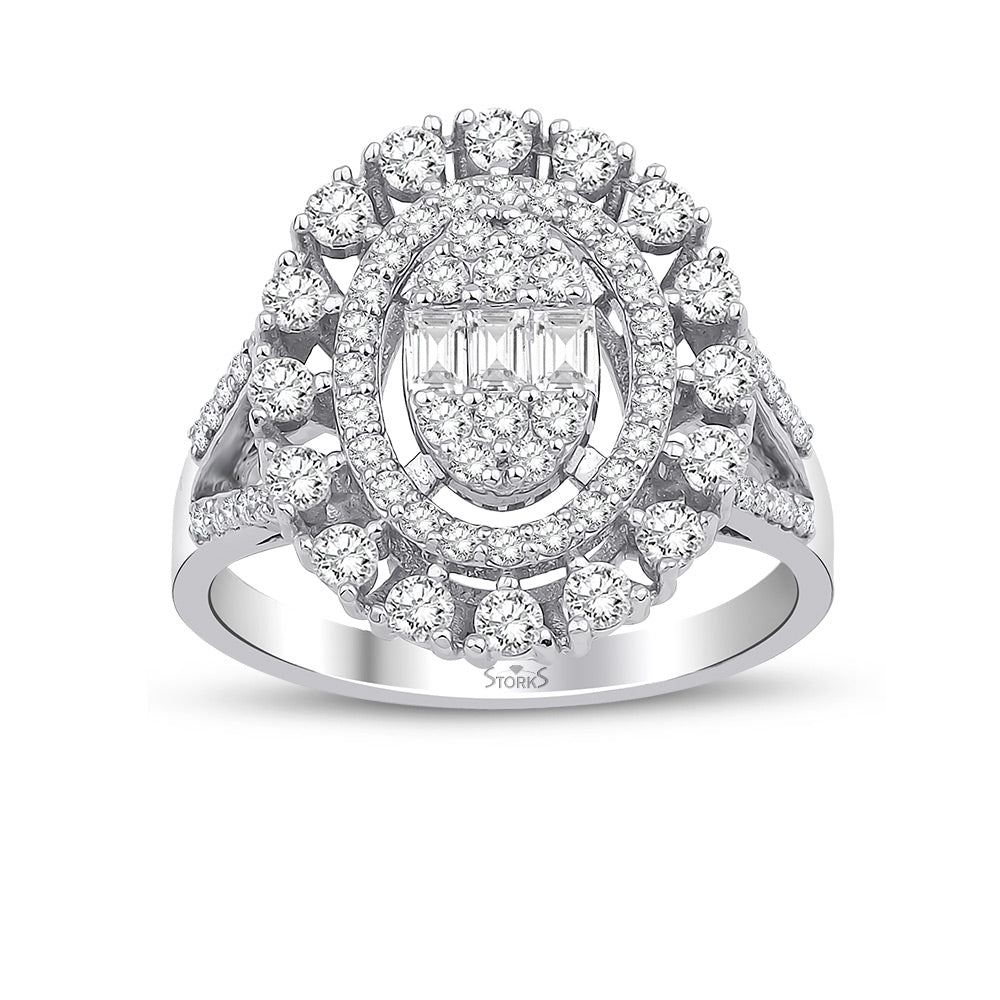 0.92 Karat Alina Baget Diamante Anello
