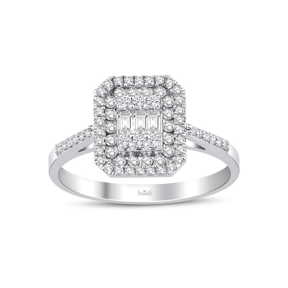 0.44 Karat Zoey Baget Diamante Anello
