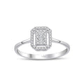 0.17 Karat Penny Diamante Anello