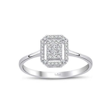0.17 Karat Penny Diamante Anello