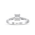 0.15 Karat Laranj Baget Diamante Anello
