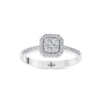 0.31 Karat Diamante Anello