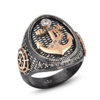 0.27 Karat Anker Diamante Erkek Anello