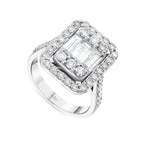 1.85 Karat Mary Baget Diamante Anello