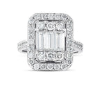 1.85 Karat Mary Baget Diamante Anello