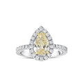 1.35 Karat Fancy Sarı Diamante Anello