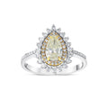 1.48 Karat Fancy Sarı Diamante Anello