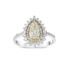 1.48 Karat Fancy Sarı Diamante Anello