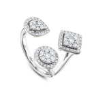 0.91 Karat Diamante Anello