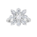 1.02 Karat Baget Diamante Anello