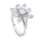 1.02 Karat Baget Diamante Anello