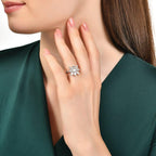 1.02 Karat Baget Diamante Anello