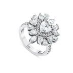 3.11 Karat Kalp Diamante Anello