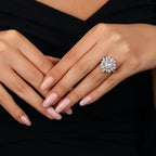 3.11 Karat Kalp Diamante Anello