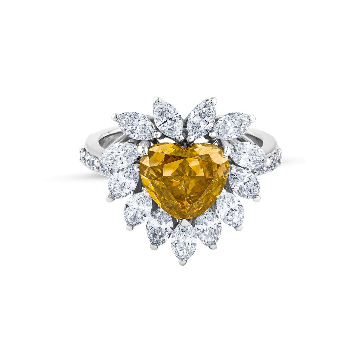 4.90 Karat Fancy Diamante Anello
