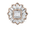 2.73 Karat Baget Diamante Anello