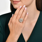 2.73 Karat Baget Diamante Anello