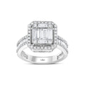 1.17 Karat Baget Diamante Anello