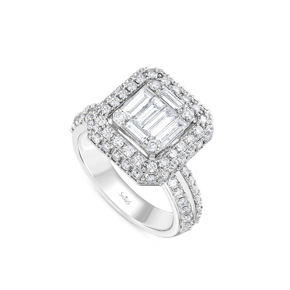 1.67 Karat Calla Baget Diamante Anello