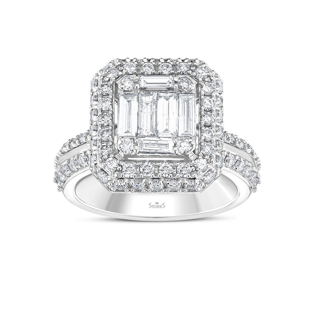 1.67 Karat Calla Baget Diamante Anello