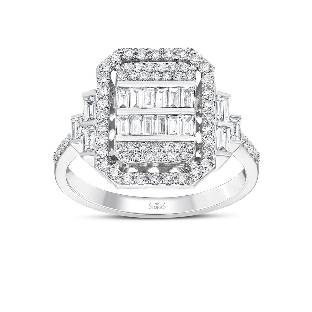 0.89 Karat Mia Baget Diamante Anello
