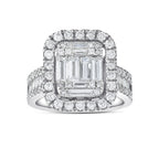 1.99 Karat Baget Diamante Anello