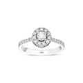 0.57 Karat Swan Diamante Anello